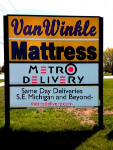 metro delivery sign